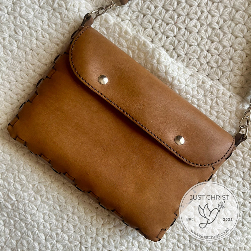Leather Bible Bag with FaithLock Seam