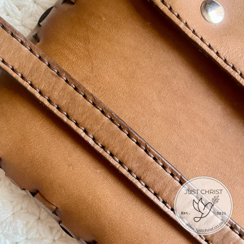 Leather Bible Bag with FaithLock Seam