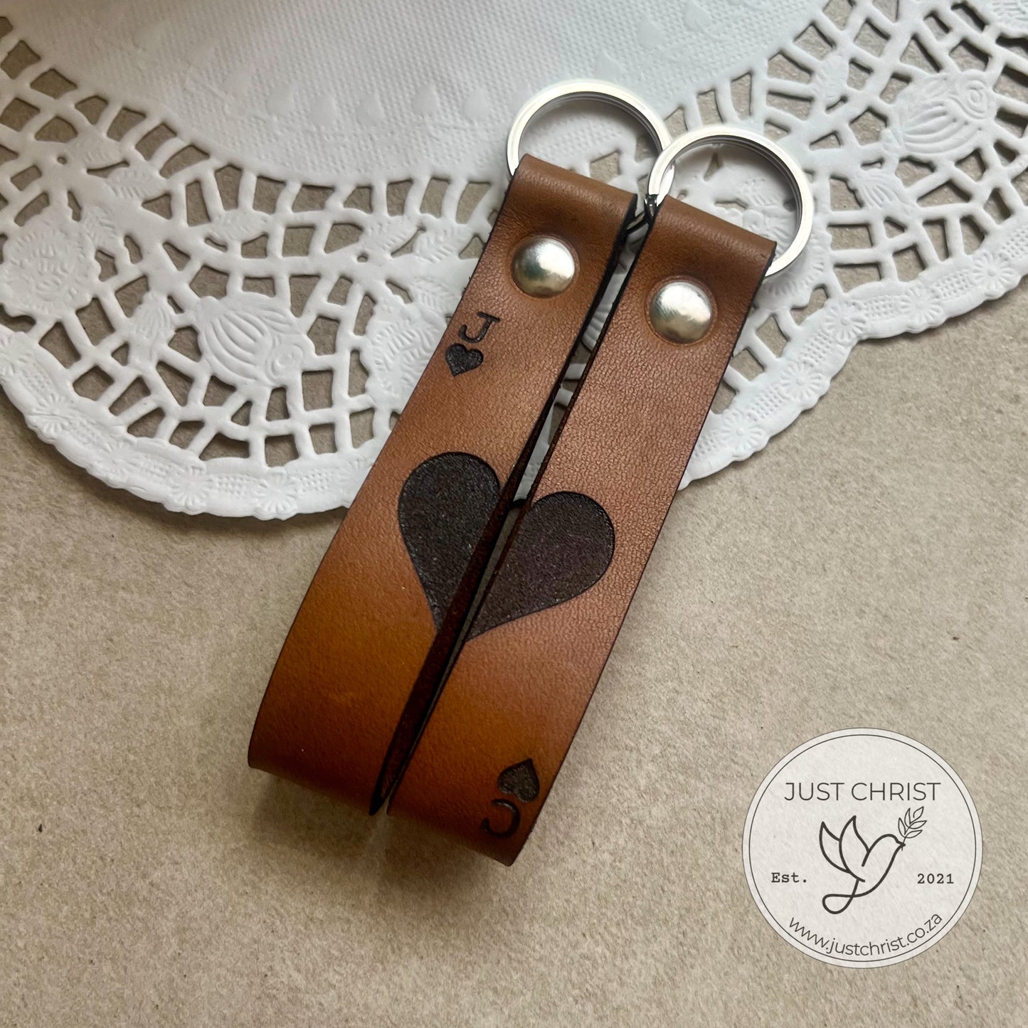 Aces of Hearts Leather Keyring Set – Limited Valentine’s Edition