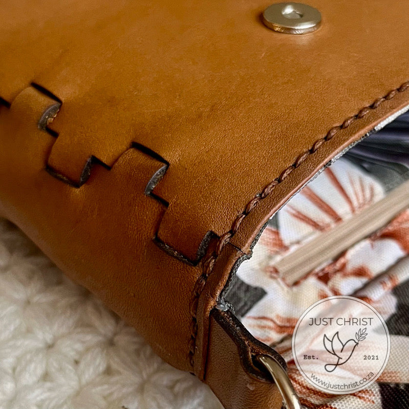 Leather Bible Bag with FaithLock Seam