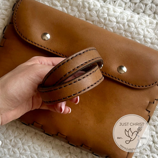 Leather Bible Bag with FaithLock Seam