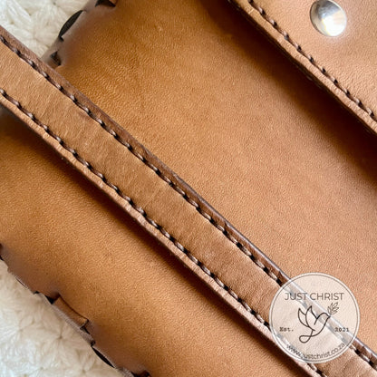Leather Bible Bag with FaithLock Seam