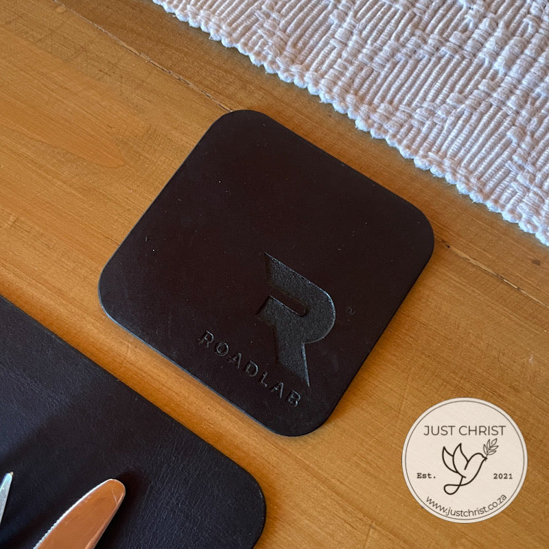 Full-Grain Leather Placemat and Coasters Set