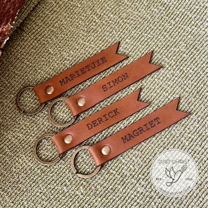 The Real Leather Keyring: Personalized and Practical