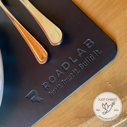 Full-Grain Leather Placemat and Coasters Set