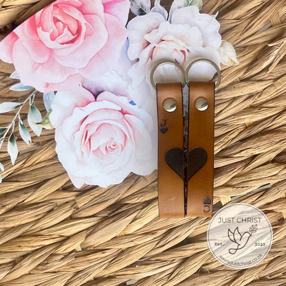 Aces of Hearts Leather Keyring Set – Limited Valentine’s Edition