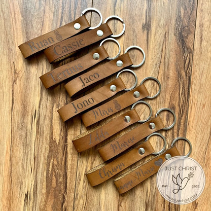 The Real Leather Keyring: Personalized and Practical
