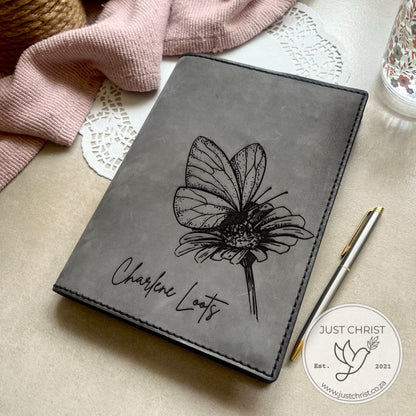Handmade Personalized Leather Bible Slip-on Cover