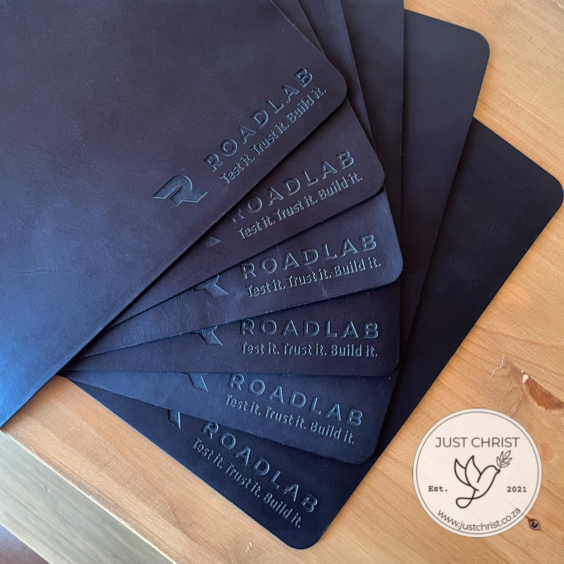 Full-Grain Leather Placemat and Coasters Set