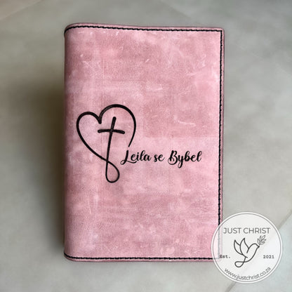 Handmade Personalized Leather Bible Slip-on Cover